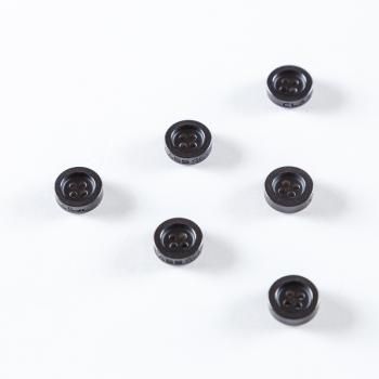 Пуговица с проколами 12 мм пластик 497146 черный
