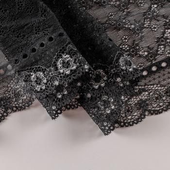 Кружево эластичное 130 мм Ф01-0269 черный