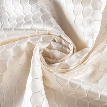 Ткань портьерная жаккард 20-02-00194 слоновая кость 