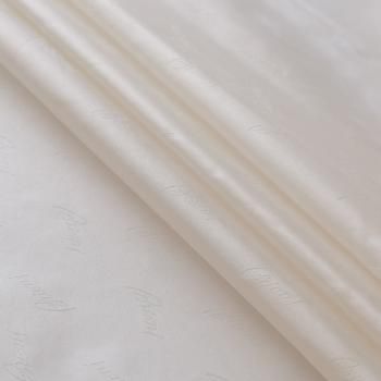 Ткань подкладочная 045-16711 молочный жаккардовый