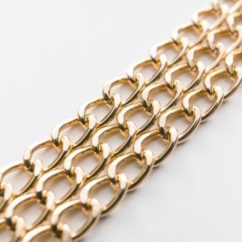 Цепь декоративная 6 мм металл 159-6-под золото 