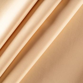 Ткань портьерная сатин h-300 см 16-02-00541 белый песок однотонный