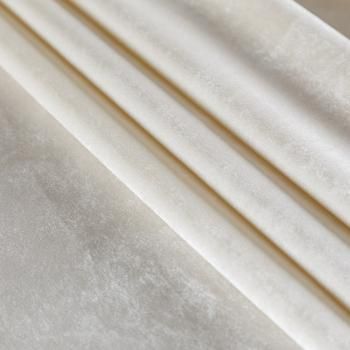 Ткань микровелюр 09-02-08944 жемчужно-белый однотонный