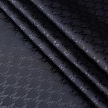 Ткань подкладочная 045-20863 черный жаккардовый
