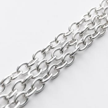 Цепь декоративная 5 мм металл 172-5-под никель 