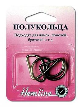 Полукольца Hemline разъемные 20 мм 462-20 под никель