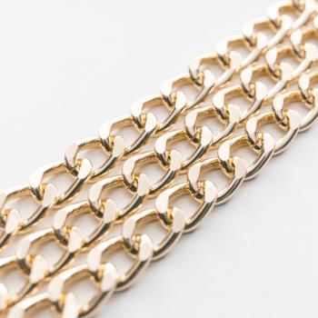Цепь декоративная 7 мм металл 27-7-под золото 
