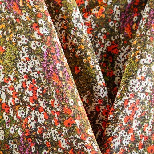 Вискоза 009-05928 оливковый принтованный