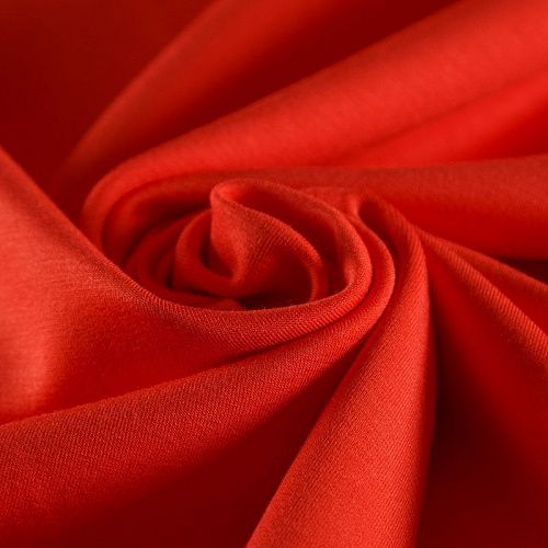 Трикотаж 056-15577 оранжевый однотонный