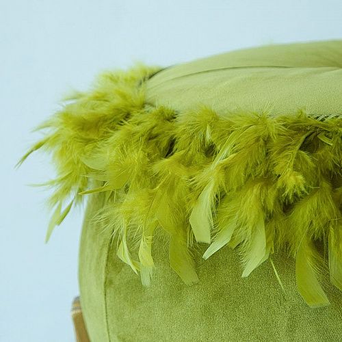 Пуф круглый D 50/65 см H 51 см грушевый 521349 