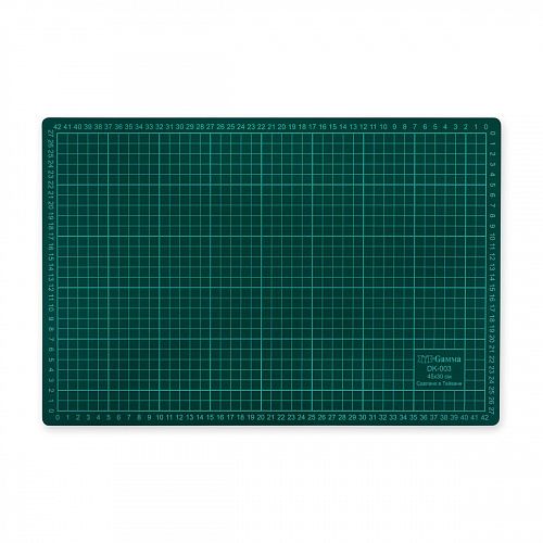 Мат для резки Gamma А3 45х30 см DK-003 зеленый