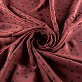 Крепдешин натуральный К4-178 коричнево-бордовый принтованный