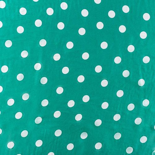 Шелк синтетический 065-01332 нефритовый зеленый принтованный