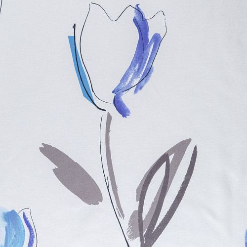 Тюль Т412-01-08 белый принтованный