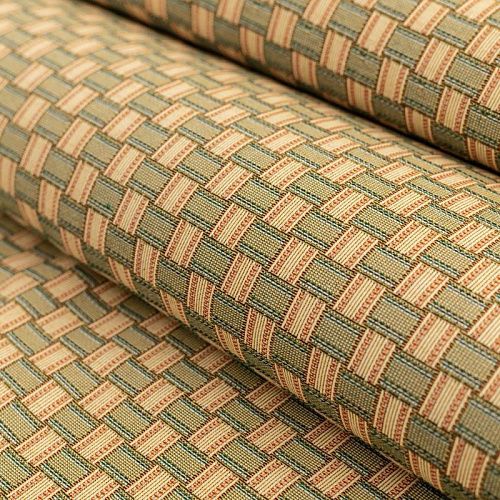 Гобелен гостиный 513-02-11 песочно-зеленый плетенка