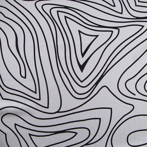 Штапель 069-17529 белый принтованный