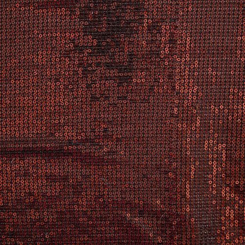 Ткань с пайетками 055-03020 темно-бордовый однотонный