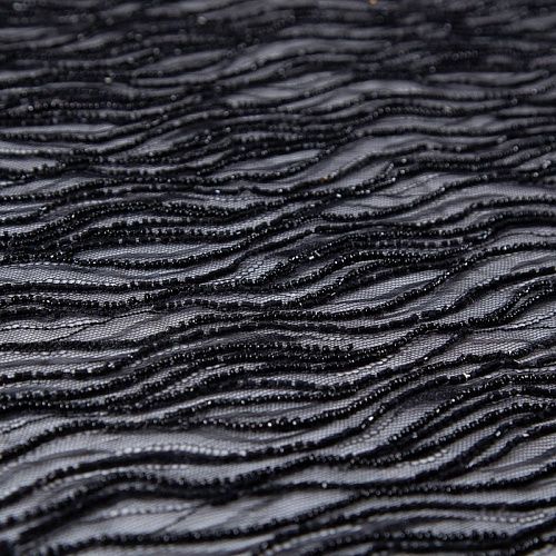 Шантильи с вышивкой и бисером 031-19786 черный