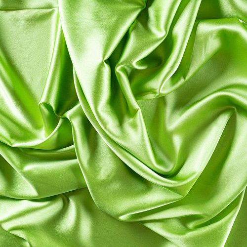 Шелк натуральный К15-1055 французский лайм однотонный