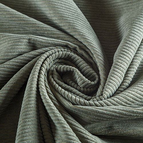 Вельвет 008-05621 ивовый зеленый однотонный