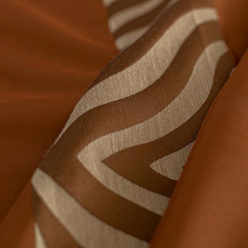 Ткань портьерная шелк h-280 см Т154-02-98 терракотово-коричневый