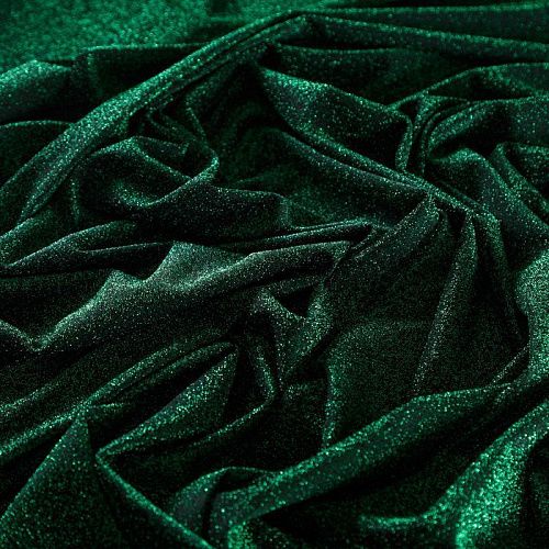 Трикотаж с люрексом 056-09115 изумрудный однотонный