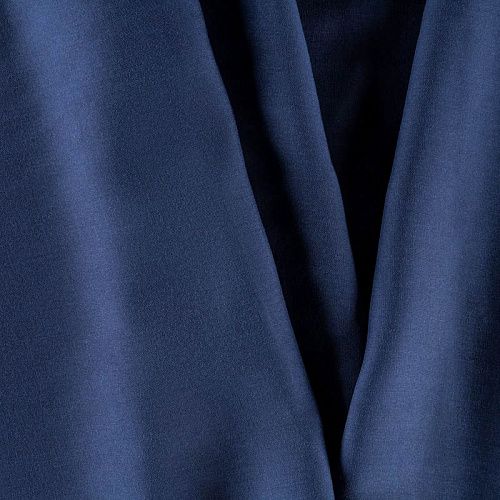 Штапель К33-268 темно-синий однотонный