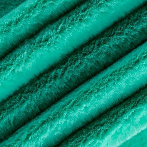 Мех искусственный К31-096 бриллиантовая зелень однотонный