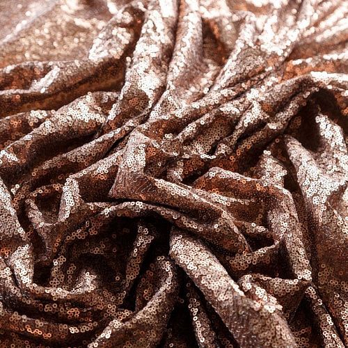 Пайетки на сетке 055-02839 молочный шоколад однотонный