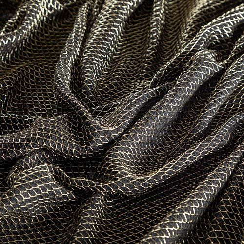 Трикотаж с люрексом 056-03603 черный