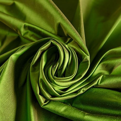 Дикий шелк 016-04836 ярко-зеленый однотонный