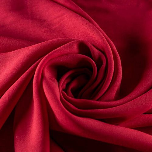 Штапель К33-622 малиново-красный однотонный