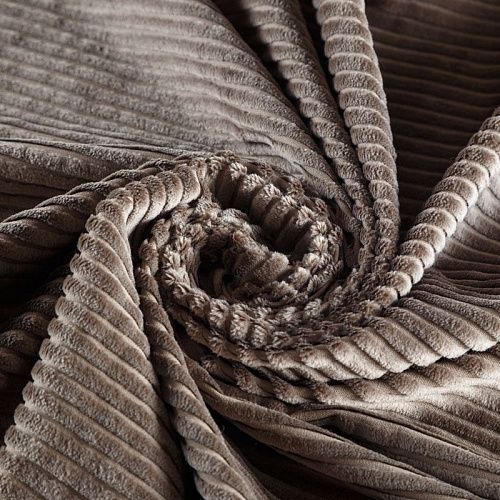 Вельвет 008-05858 серо-коричневый однотонный