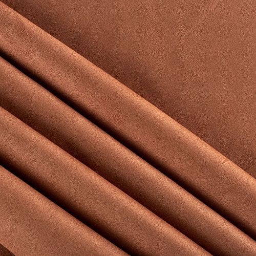 Замша искусственная 018-01932 коричневый однотонный