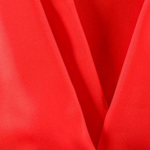 Креп-органза 026-08037 алый однотонный