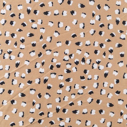 Вискоза "Лоренцо" 036-08095 бежевый принтованный