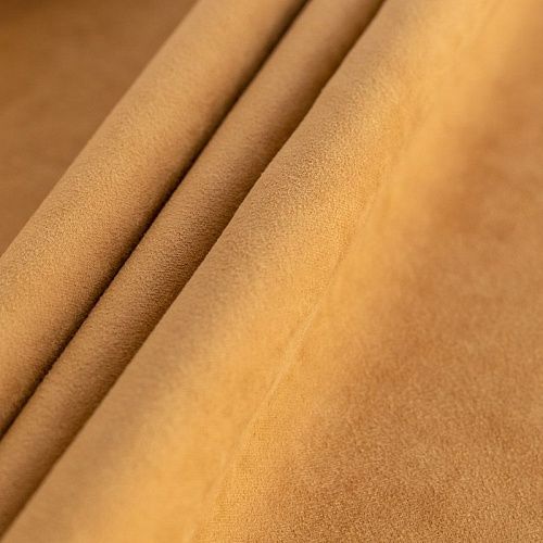 Замша портьерная h-300 см 512-02-125 золотисто-коричневый однотонный