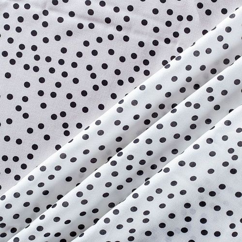 Штапель 069-01471 белый принтованный