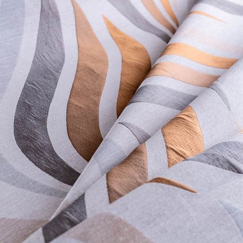 Ткань портьерная жаккард Т239-02-02 экрю