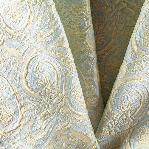 Жаккард К13-017 золотисто-голубой