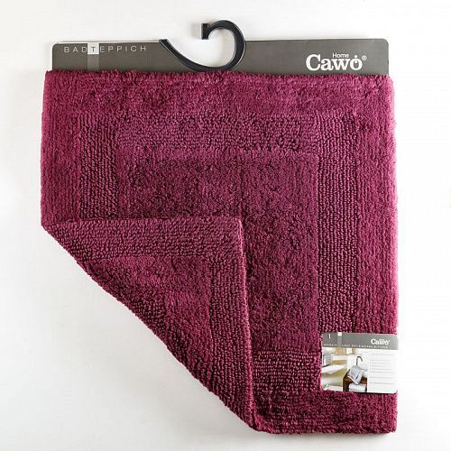 Коврик для ванной комнаты 60х60 см CAWO UNI 1000-815 сливовый