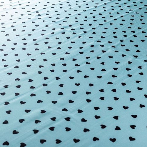 Шелк натуральный К27-202 голубой принтованный