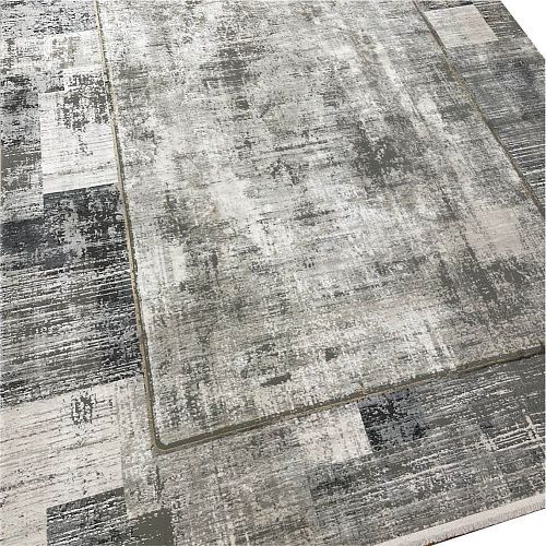 Ковер прямоугольный 240х340 см Woolknot Craft M426A серый/темно-серый