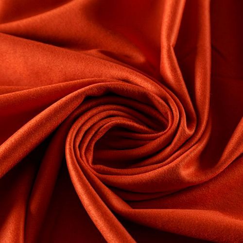 Ткань пальтовая 040-09416 темно-мандариновый однотонный