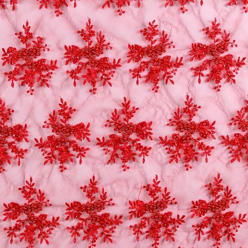 Гипюр 012-10380 красный