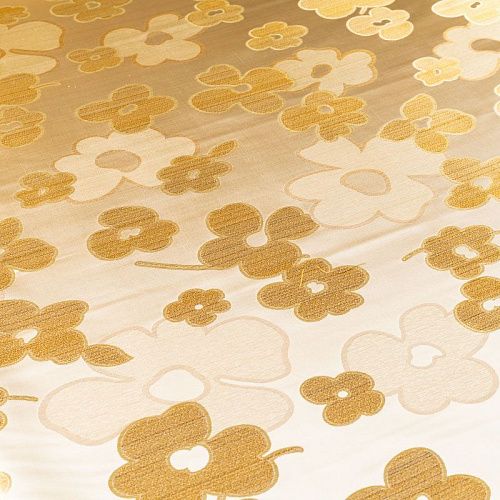 Ткань портьерная шелк h-275 см Т154-02-101 золотисто-горчичный 