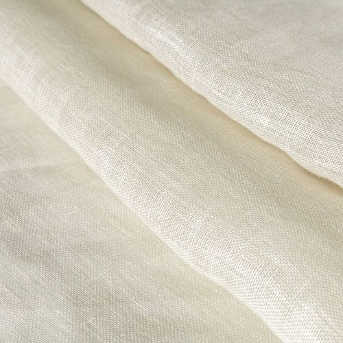 Тюль лен h-315 см Т391-01-123 экрю однотонный