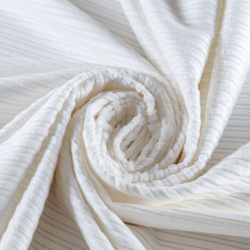 Вельвет 008-05755 молочный однотонный