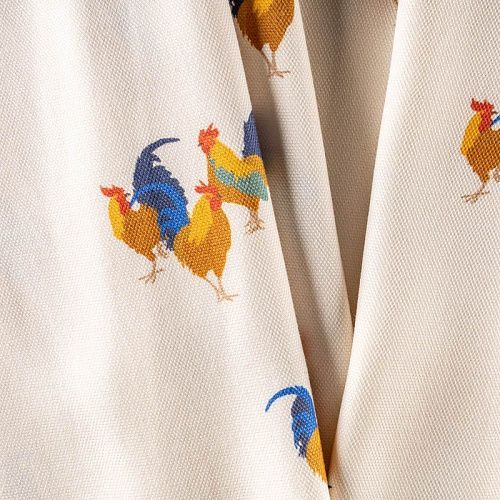 Креп-пике К36-119 молочный принтованный