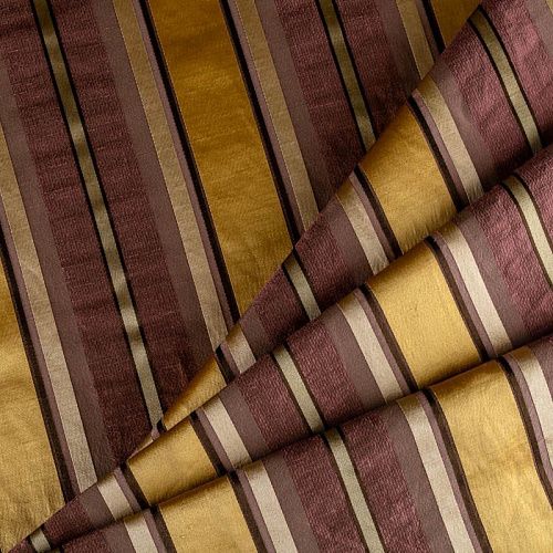 Ткань портьерная шелк Т154-02-107 золотисто-коричневый